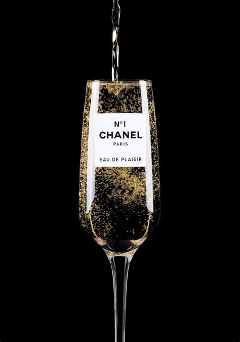 chanel numero 6|chanel no 6 champaagne glasses.